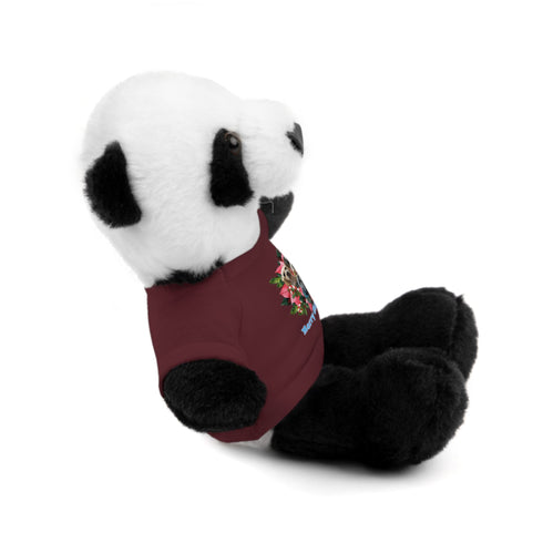 Custom Photo Festive Poinsettia Stuffed Animals with Tee